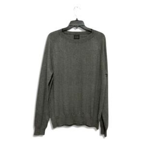 14th & Union Pullover Sweater Crew Neckline Long Sleeve Gray Men's Medium NWOT